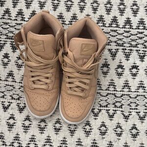 Nike Women's Beige High-Top Sneakers